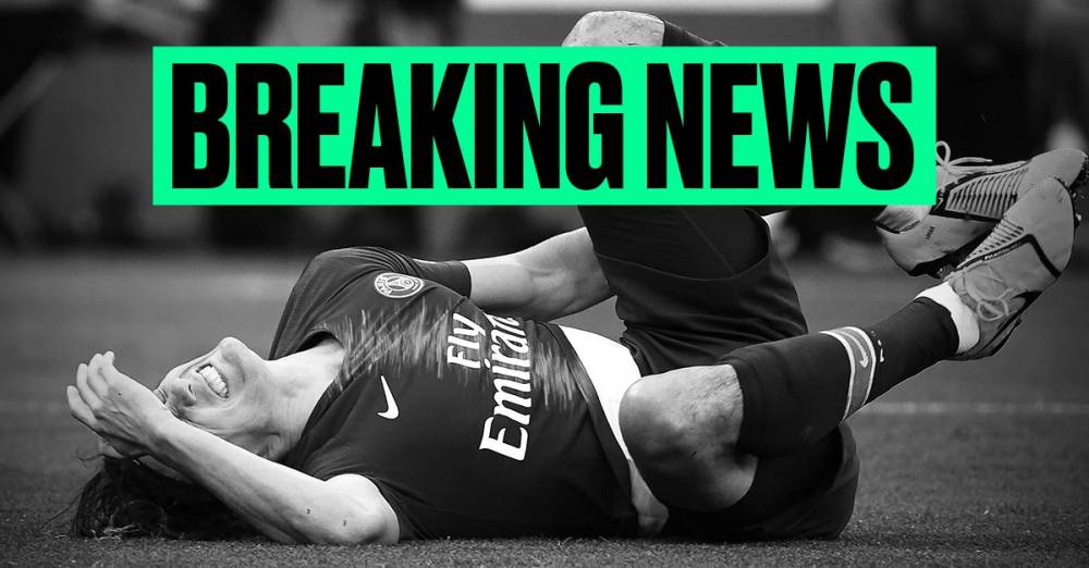 卡瓦尼半场伤退,出战曼联成疑