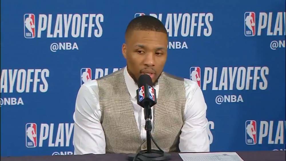 利拉德:雷霆赢G3之后选择了庆祝 我们选择去赢