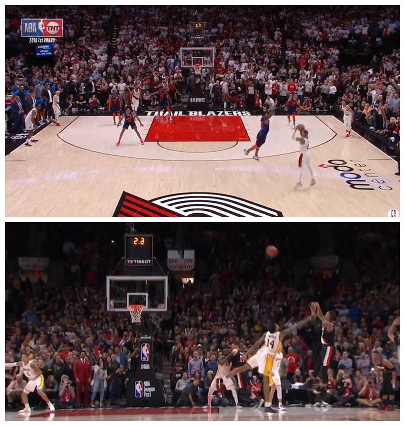 相似度几何?利拉德曾在类似位置面对英格拉姆