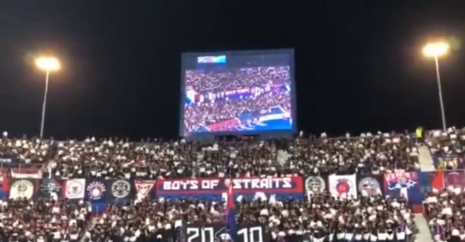 气氛真好!亚冠新军柔佛球迷为主队助威