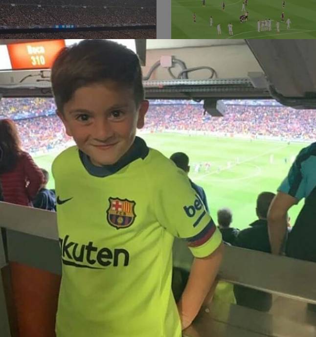 满意老爸表现,梅西儿子蒂亚戈现场观战露笑容