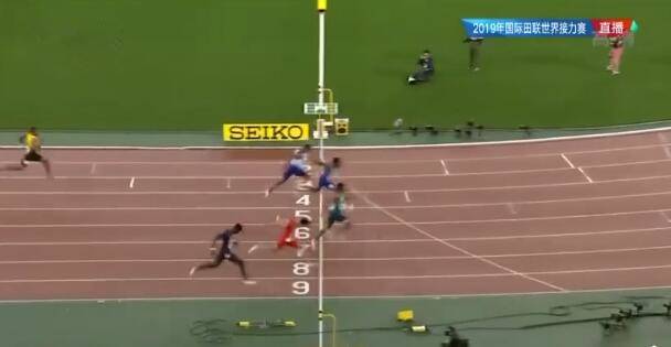 0.01秒之差!男子4x100米决赛中国队憾失奖牌