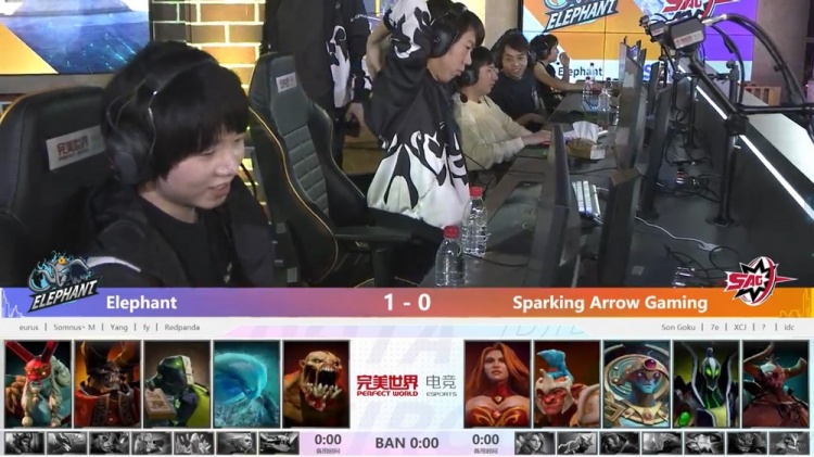 dota2中国区s级联赛:你的超哥无限猖狂 elephant碾压sag得胜
