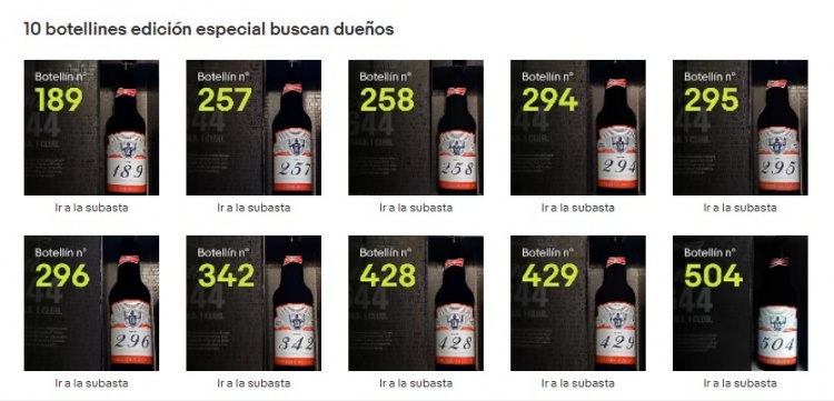 韦斯卡门将公开拍卖梅西纪念啤酒，目前出价在43.5欧至76.5欧之间