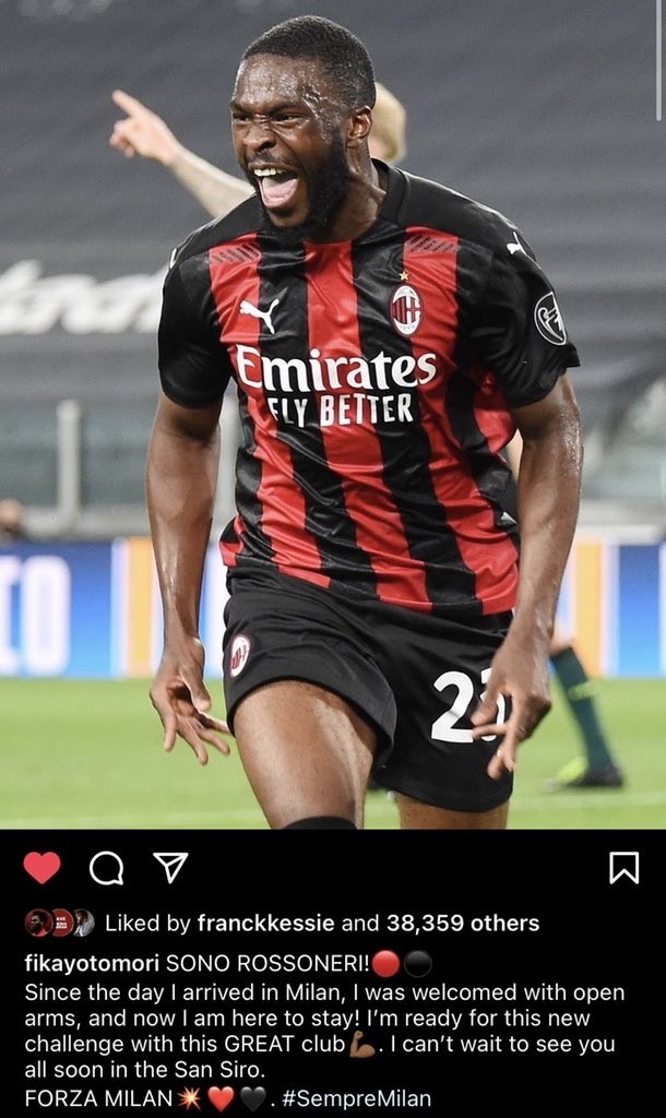 托莫里:现在我是罗森内里了 我对新的挑战做好了准备