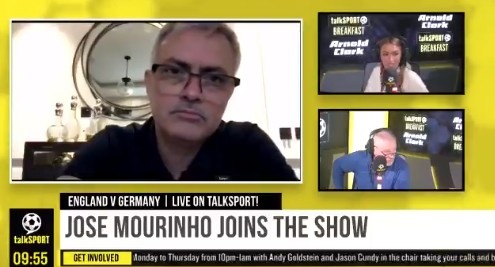 穆里尼奥预测:英格兰会先丢球,然后凯恩双响2-1淘汰德国