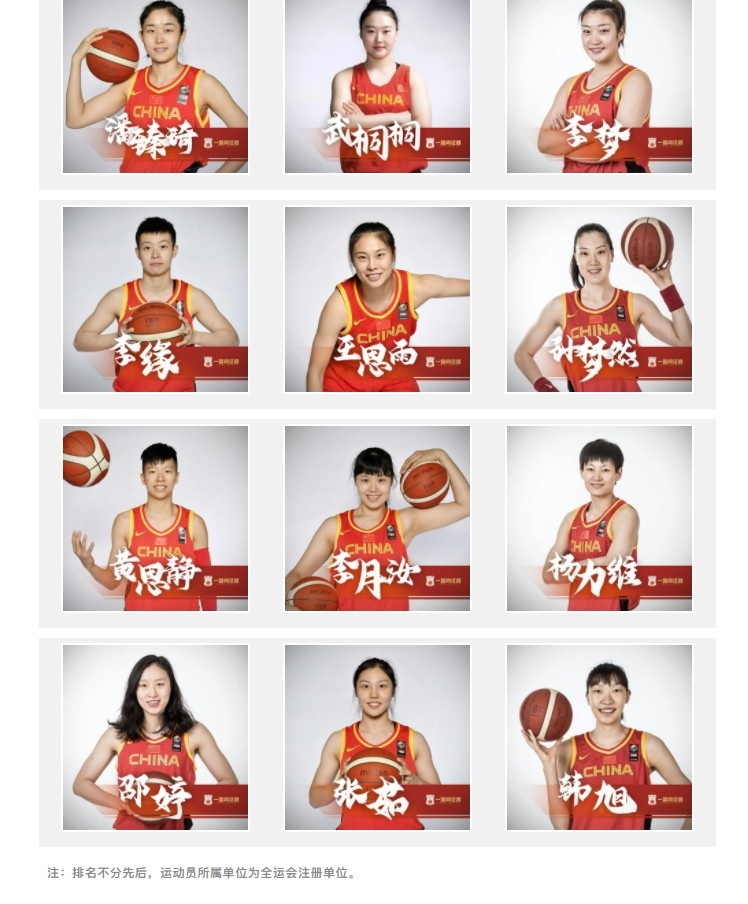 公示期间无异议中国女篮奥运12人大名单正式确定邵婷等人在列