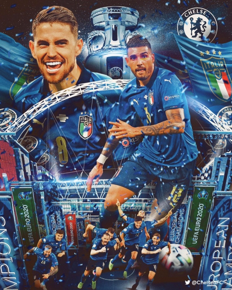 双冠加冕?！若日尼奥、埃莫森喜提本赛季欧洲杯+欧冠冠军