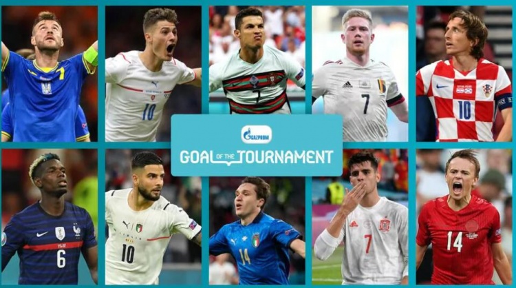 欧洲杯官方最佳进球10大候选:希克超远吊射,C罗、莫德里奇在列