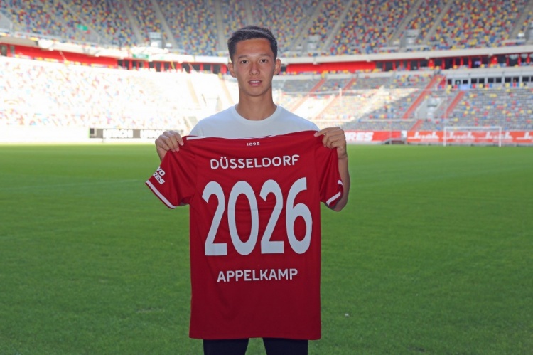官方：杜塞尔多夫与德日混血小将续约，双方签约至2026年