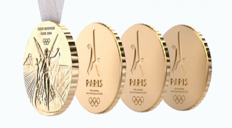 巴黎奥运会奖牌1块可以拆成4块方便运动员与家人分享喜悦