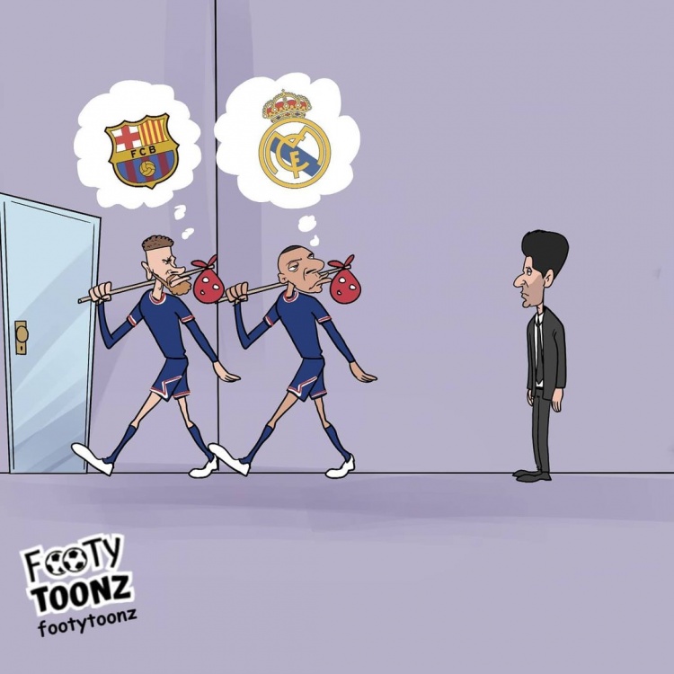 今日趣图：明年梅罗+内马尔相聚，为什么不呢