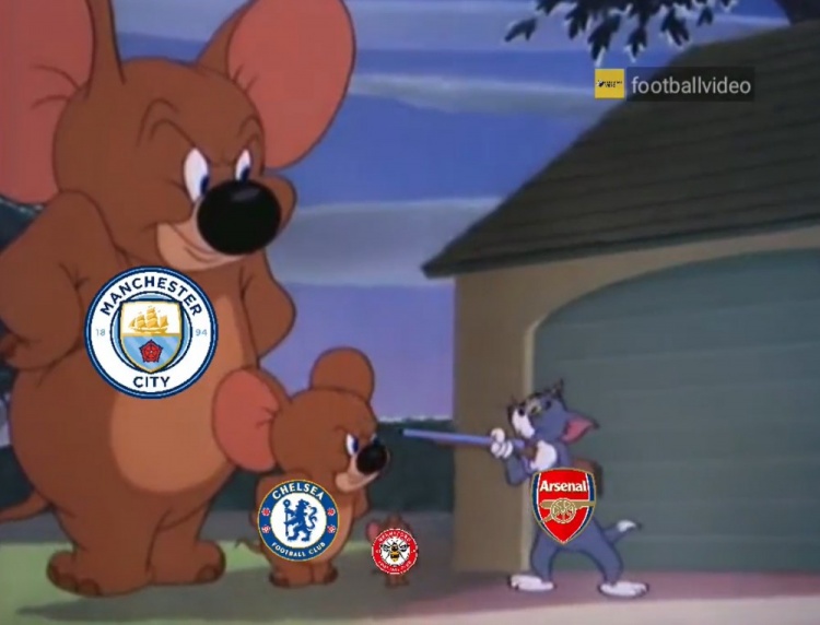 ??万能的猫和老鼠演绎，前三轮的阿森纳是这样式的...