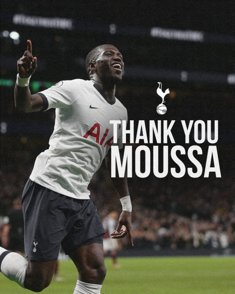 热刺官方：穆萨-西索科转会沃特福德达协议