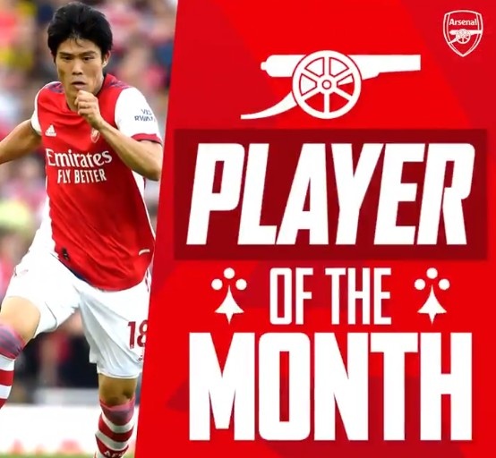 来之即战!富安健洋当选阿森纳九月最佳,空中对抗成功率高达89%