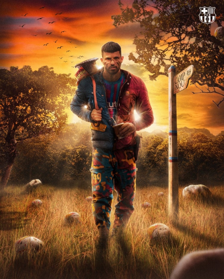 终于等到你！阿圭罗换下德斯特，上演巴萨生涯首秀