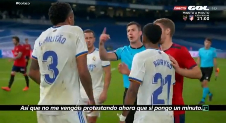 皇马嫌补时短?主裁判:你们都有90分钟了,别再纠结这1分钟了