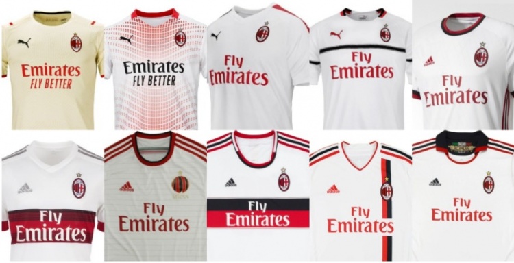 米兰22-23赛季客场球衣曝光:红白经典配色,将于明年7月推出