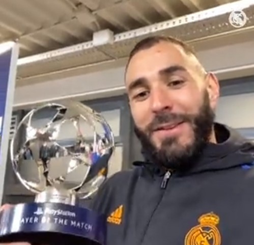 本泽马录视频寄语皇马球迷今天非常高兴halamadrid