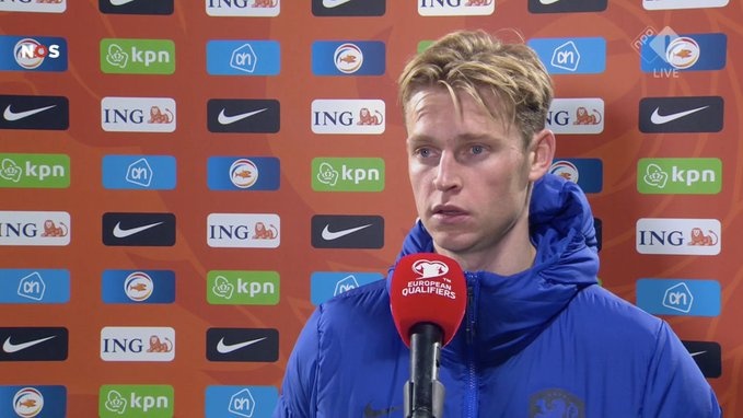 德容:不该这样让胜利从手中溜走 我脚踝不适但可以出战挪威