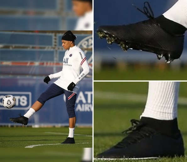 姆巴佩新款刺客配色曝光:甜菜根+金属亮金色,配有个人专属标志