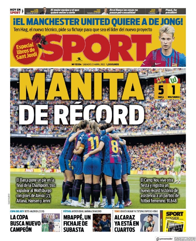 每体封面:创造纪录的姑娘们