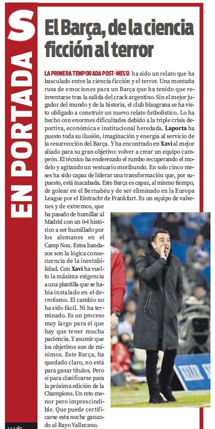 记者观点:巴萨,游走在幸福与惊悚之间