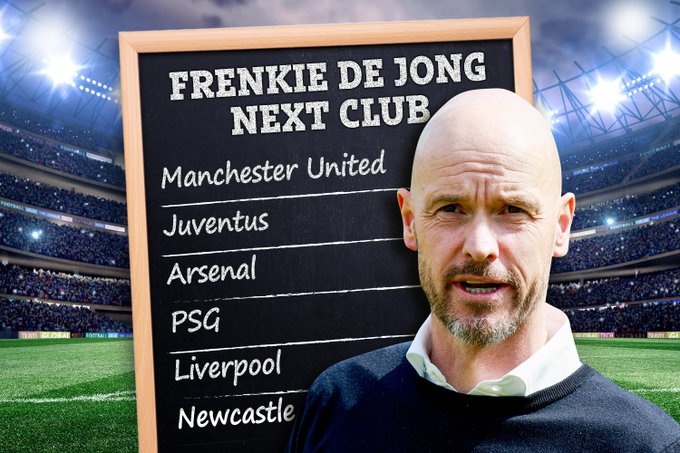 德容下家赔率:曼联9/2最热门,尤文图斯、阿森纳分居二三位