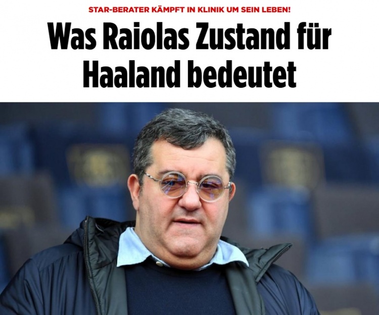 图片报：不管有没有拉伊奥拉，哈兰德今夏一定会离开多特