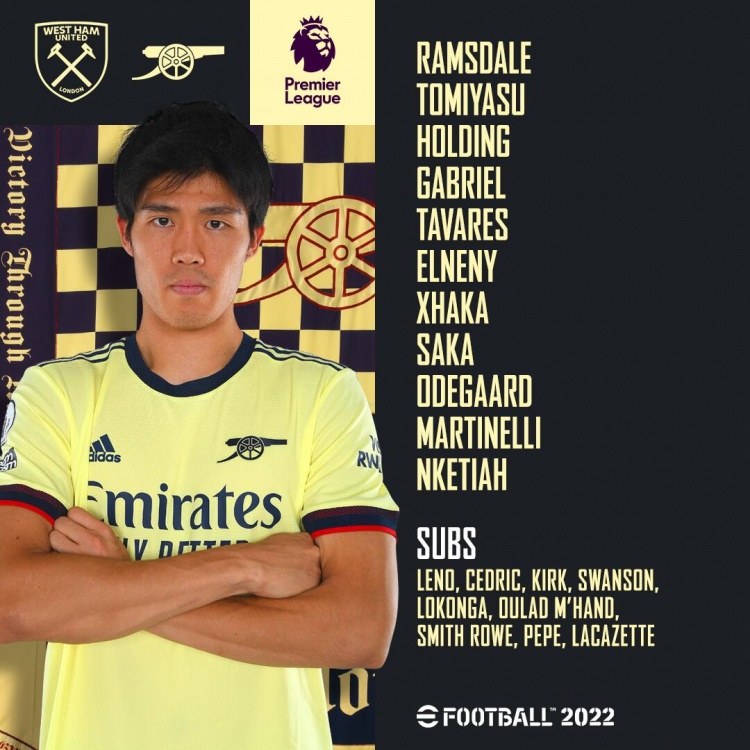 阿森纳官方：本-怀特因腿筋不适缺战西汉姆联