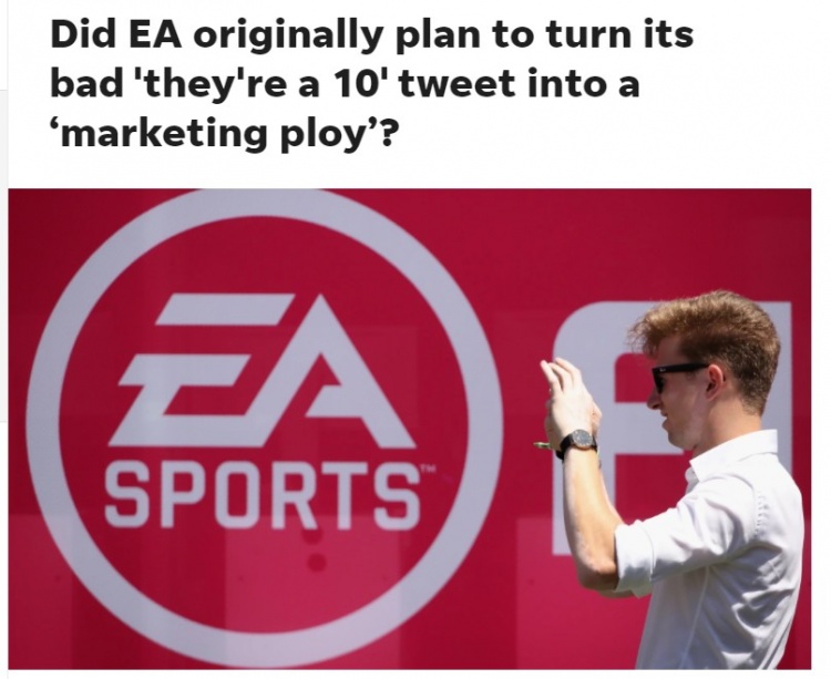 EA官推阴阳单机游戏玩家引起众怒 旗下部分员工强烈不满