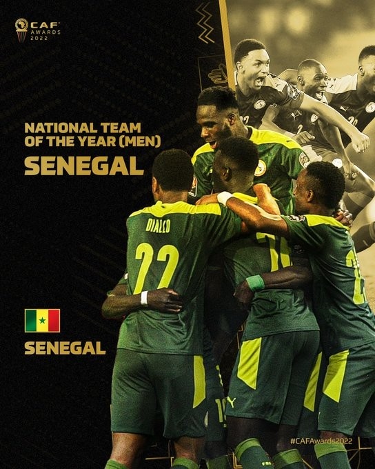 非足联各奖项得主：塞内加尔获最佳国家队 萨尔获最佳年轻球员