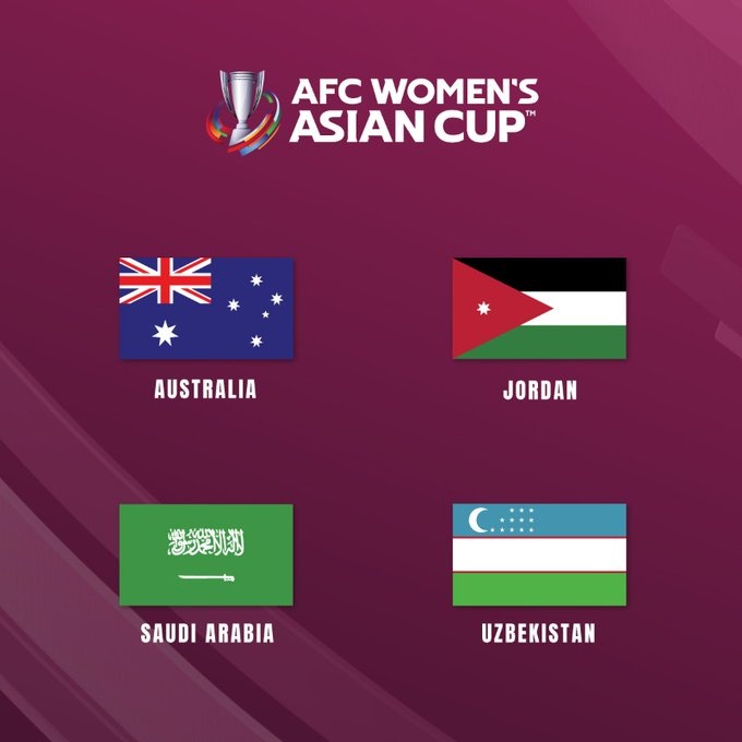官方：澳大利亚、约旦、沙特、乌兹提交申办2026女足亚洲杯意向书
