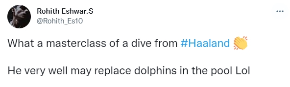 热议哈兰德慈善赛造点：他可能取代泳池的海豚 滕森膝盖碰到了他