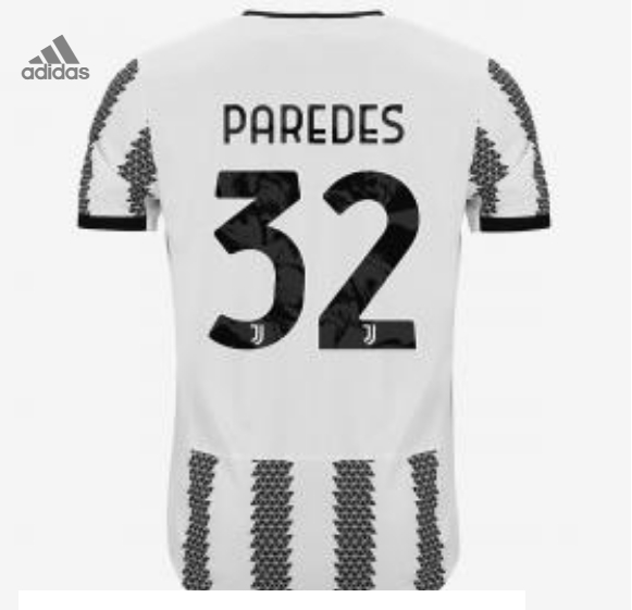 尤文图斯官方商店上架帕雷德斯的球衣，他的号码为32号