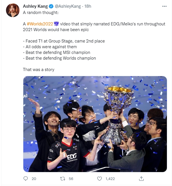 【BTC365币投】韩媒记者突发奇想：为什么没人用EDG在S11夺冠的经历做剧本呢