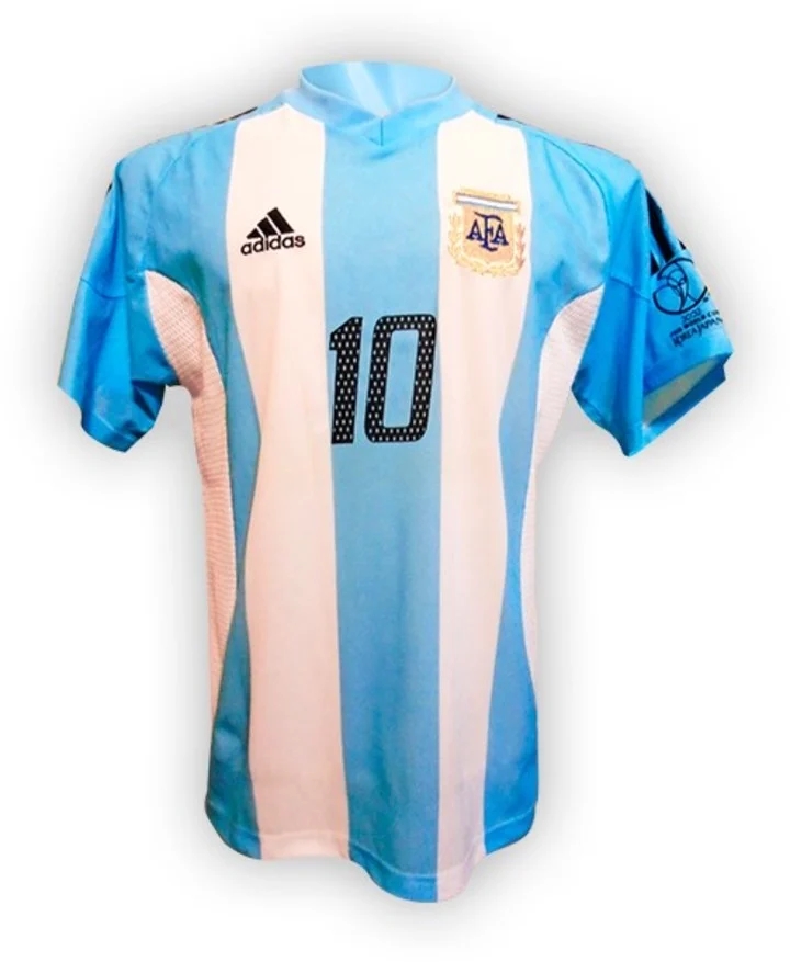蓝白色的信仰?⚪1930-2022阿根廷历届世界杯球衣 你钟意哪件？