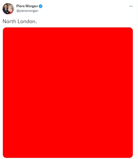 北伦敦是__，直观明了！摩根晒图秀北伦敦红