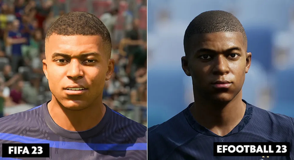 哪家更像？FIFA23和实况2023部分球员脸型对比