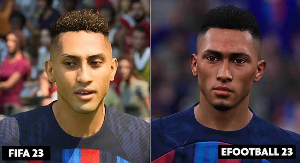 哪家更像？FIFA23和实况2023部分球员脸型对比