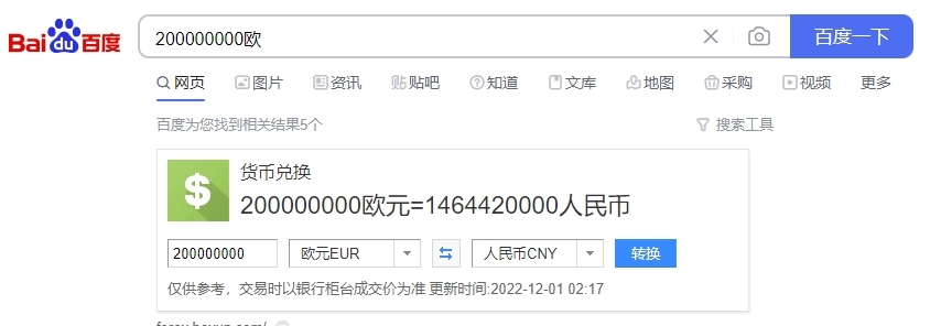 给C罗提供2亿欧年薪是多少钱？一天赚400万RMB、一秒钟赚46RMB