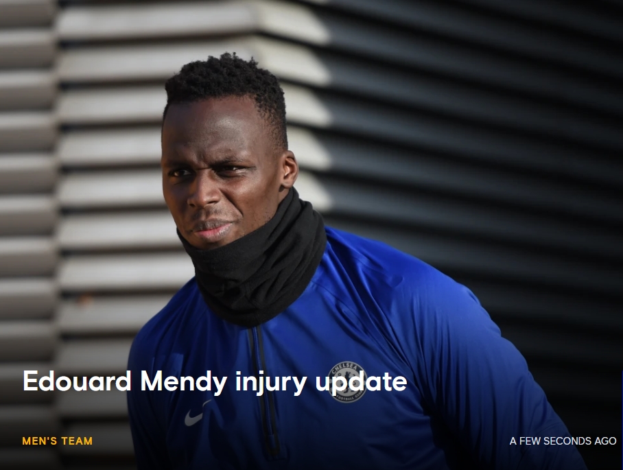 伤兵满营!官方:切尔西门将门迪训练中手指骨折,已成功接受手术