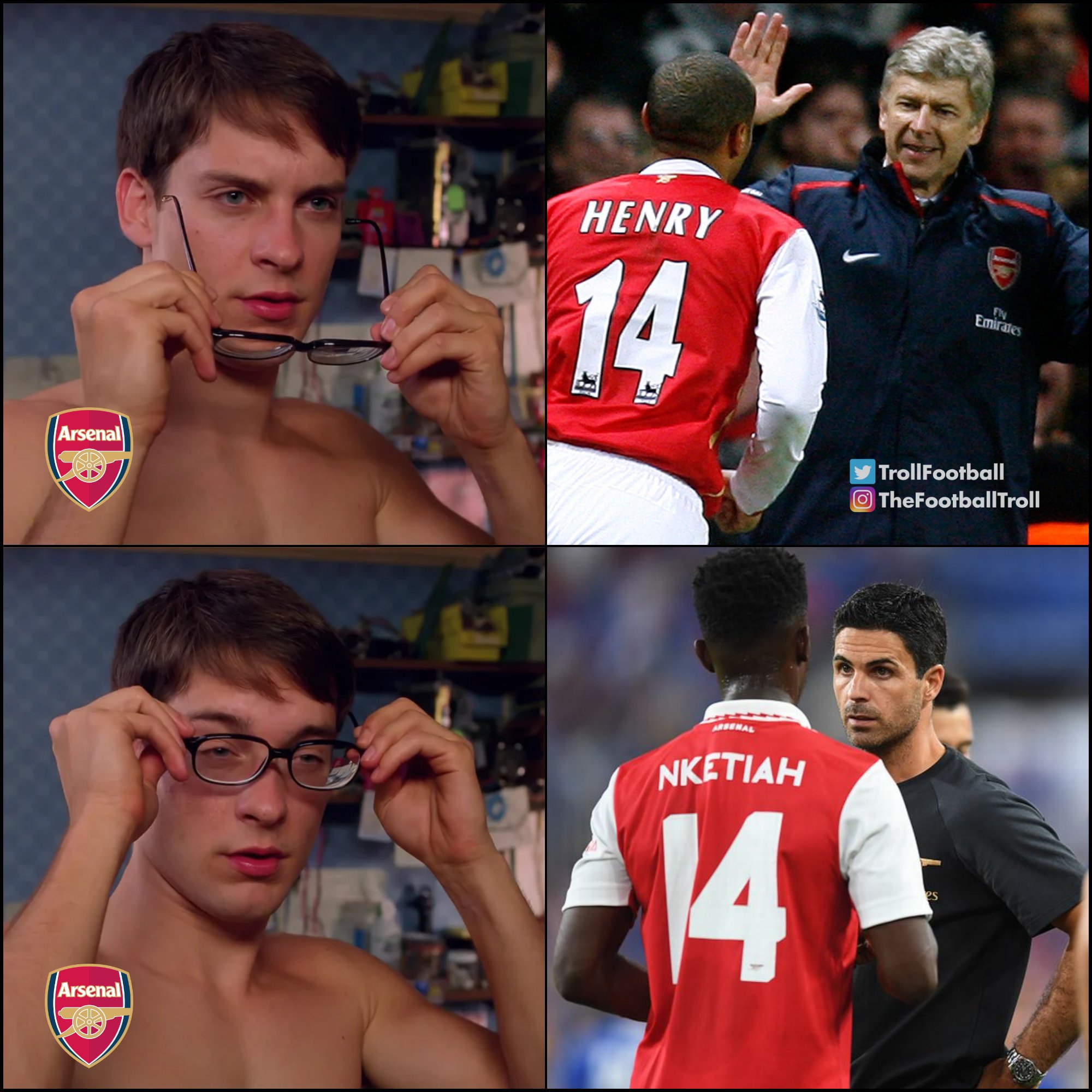 今日趣图:一场比赛,阿森纳曼联倒退二十年!