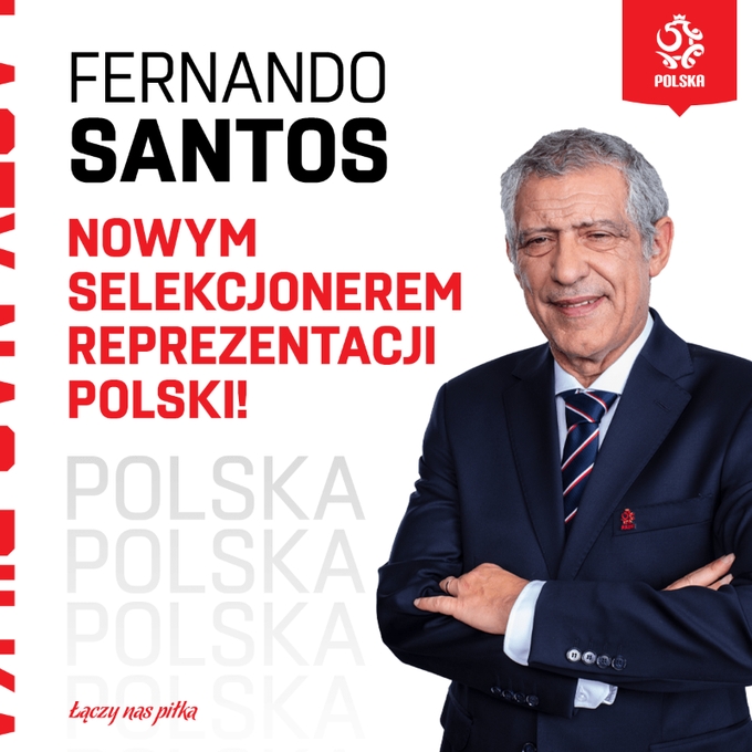 官方：前葡萄牙队主帅桑托斯出任波兰队主教练
