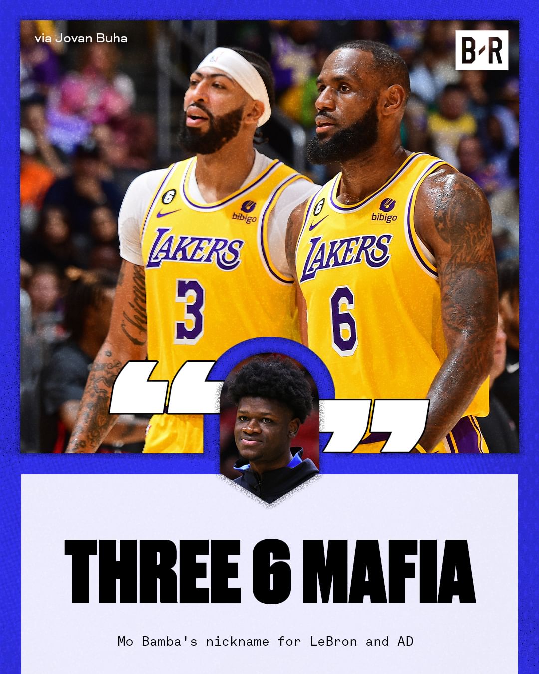 【球盟会】你是懂外号的！湖人新援班巴给詹眉组合起外号：36黑手党