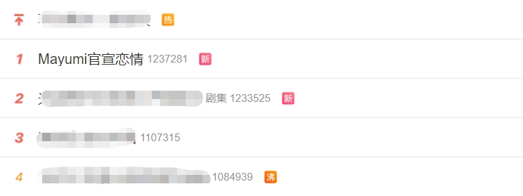 这也要买热搜?前职业选手Mayumi官宣恋情冲上微博热搜第一