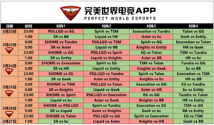 DOTA2利马major赛程出炉:首场2月22日PSG.LGD vs EG