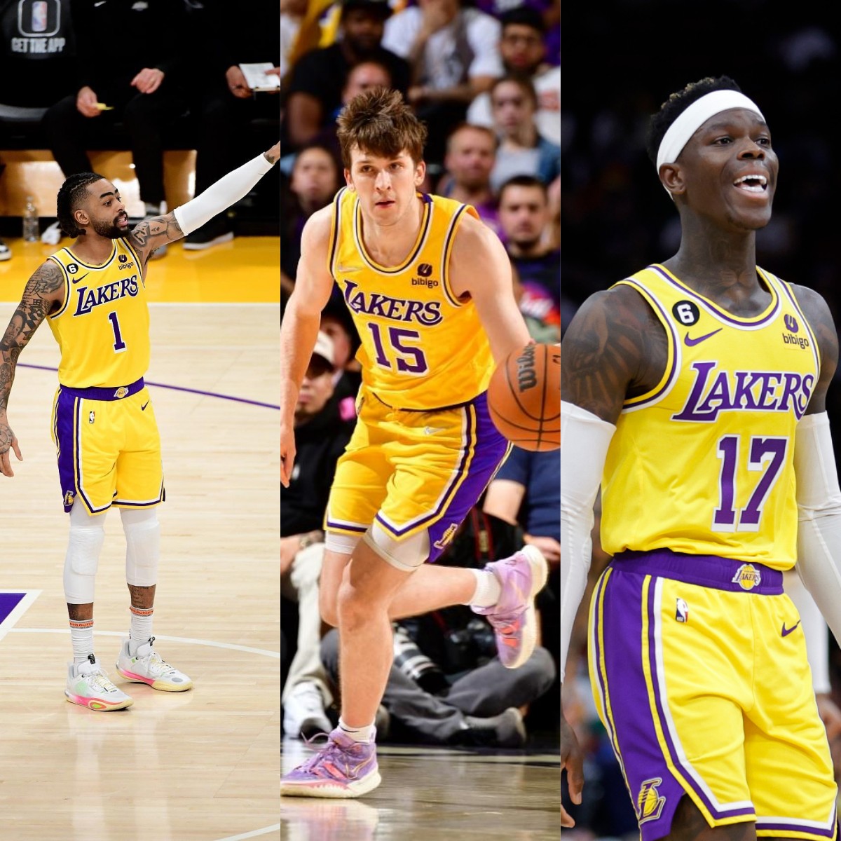 哈姆点赞!拉塞尔&里夫斯&施罗德同场 湖人每百回合净胜39.7分