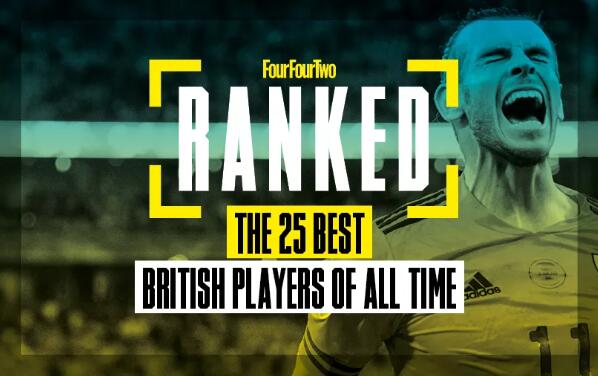 442评英国历史25大球员：凯恩22、小贝17&贝尔6，双德未上榜