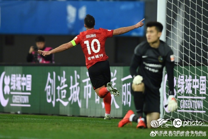 谭龙、塞尔吉尼奥建功，长春亚泰2比0战胜浙江队获开门红